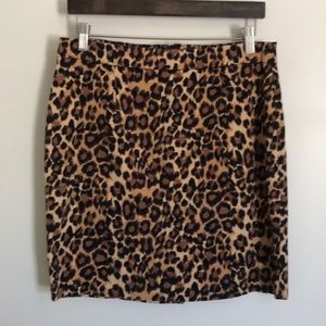 Animal print skirt